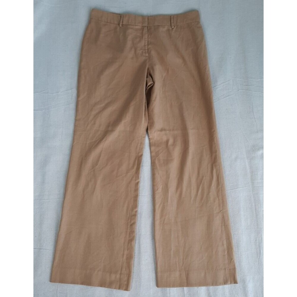 Isaac Mizrahi Pants Womens 14 Regular 35x31 Boot Brown Stretch High Rise Office‎